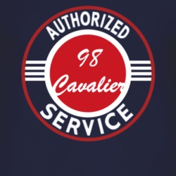 Authorized Service 1998 Chevy Cavalier Dark T Shirt