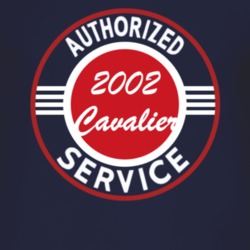 Authorized Service 2002 Chevy Cavalier Dark T Shirt