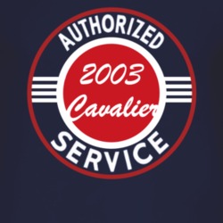 Authorized Service 2003 Chevy Cavalier Dark T Shirt