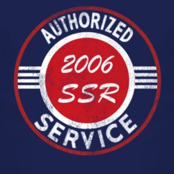Authorized Service 2006 Chevy SSR Distressed Look Dark T Shirt