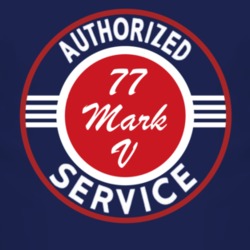 Authorized Service 1977 Lincoln Mark V Dark T Shirt