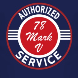 Authorized Service 1978 Lincoln Mark V Dark T Shirt