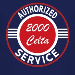 Authorized Service 2000 Chevy Celta Dark T Shirt