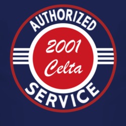 Authorized Service 2001 Chevy Celta Dark T Shirt