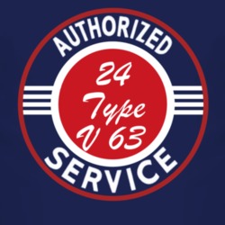 Authorized Service 1924 Cadillac Type V 63 Dark T Shirt