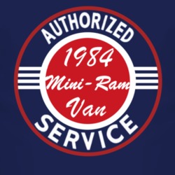 Authorized Service 1984 Dodge Mini-Ram Van Dark T Shirt