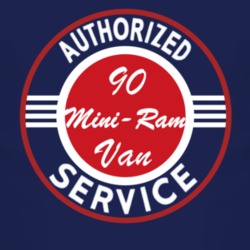 Authorized Service 1990 Dodge Mini-Ram Van Dark T Shirt