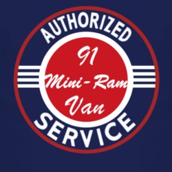 Authorized Service 1991 Dodge Mini-Ram Van Dark T Shirt