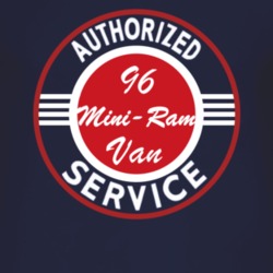 Authorized Service 1996 Dodge Mini-Ram Van Dark T Shirt