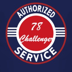 Authorized Service 1978 Dodge Challenger Dark T Shirt