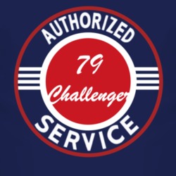 Authorized Service 1979 Dodge Challenger Dark T Shirt