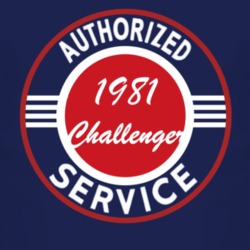 Authorized Service 1981 Dodge Challenger Dark T Shirt