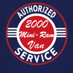 Authorized Service 2000 Dodge Mini-Ram Van Dark T Shirt