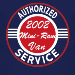 Authorized Service 2002 Dodge Mini-Ram Van Dark T Shirt