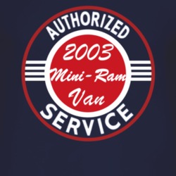 Authorized Service 2003 Dodge Mini-Ram Van Dark T Shirt
