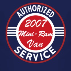 Authorized Service 2007 Dodge Mini-Ram Van Dark T Shirt