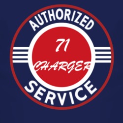 Authorized Service 1971 DODGE CHARGER Dark T Shirt