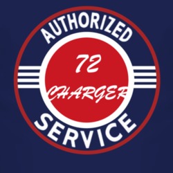 Authorized Service 1972 DODGE CHARGER Dark T Shirt