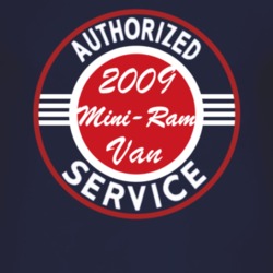 Authorized Service 2009 Dodge Mini-Ram Van Dark T Shirt