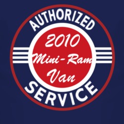 Authorized Service 2010 Dodge Mini-Ram Van Dark T Shirt