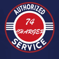 Authorized Service 1974 DODGE CHARGER Dark T Shirt