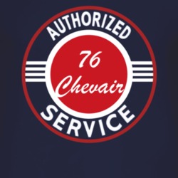 Authorized Service 1976 Chevy Chevair Dark T Shirt