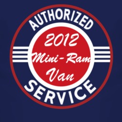 Authorized Service 2012 Dodge Mini-Ram Van Dark T Shirt