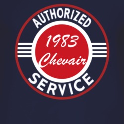Authorized Service 1983 Chevy Chevair Dark T Shirt