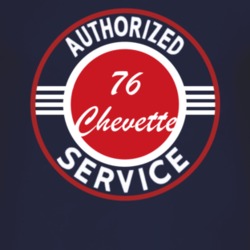 Authorized Service 1976 Chevy Chevette Dark T Shirt