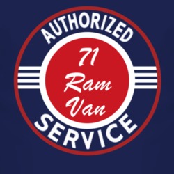 Authorized Service 1971 Dodge Ram Van Dark T Shirt