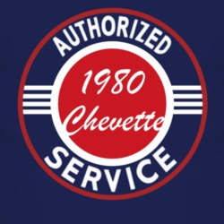 Authorized Service 1980 Chevy Chevette Dark T Shirt