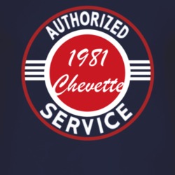 Authorized Service 1981 Chevy Chevette Dark T Shirt