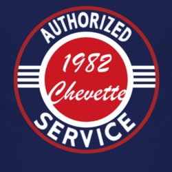Authorized Service 1982 Chevy Chevette Dark T Shirt