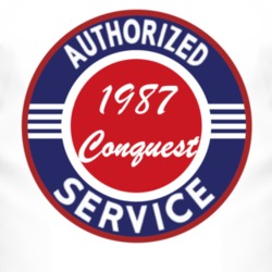 Authorized Service 1987 Chrysler Conquest T Shirt