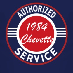 Authorized Service 1984 Chevy Chevette Dark T Shirt