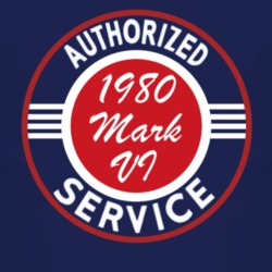 Authorized Service 1980 Lincoln Mark VI Dark T Shirt