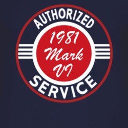Authorized Service 1981 Lincoln Mark VI Dark T Shirt