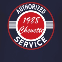 Authorized Service 1988 Chevy Chevette Dark T Shirt