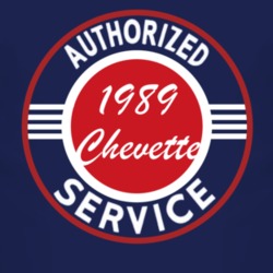 Authorized Service 1989 Chevy Chevette Dark T Shirt