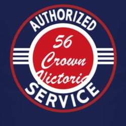 Authorized Service 1956 Crown Victoria Dark T Shirt
