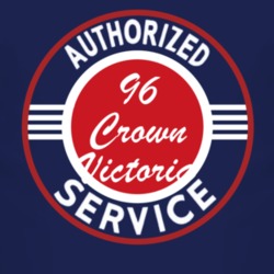 Authorized Service 1996 Crown Victoria Dark T Shirt