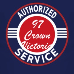 Authorized Service 1997 Crown Victoria Dark T Shirt