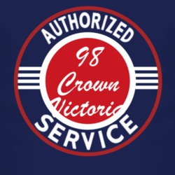 Authorized Service 1998 Crown Victoria Dark T Shirt