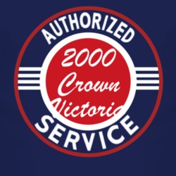 Authorized Service 2000 Crown Victoria Dark T Shirt