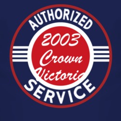 Authorized Service 2003 Crown Victoria Dark T Shirt