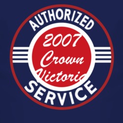 Authorized Service 2007 Crown Victoria Dark T Shirt