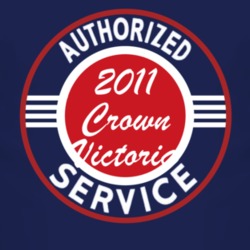 Authorized Service 2011 Crown Victoria Dark T Shirt
