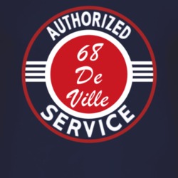 Authorized Service 1968 Cadillac De Ville Dark T Shirt
