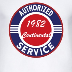 Authorized Service 1982 Lincoln Continental T Shirt