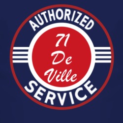 Authorized Service 1971 Cadillac De Ville Dark T Shirt